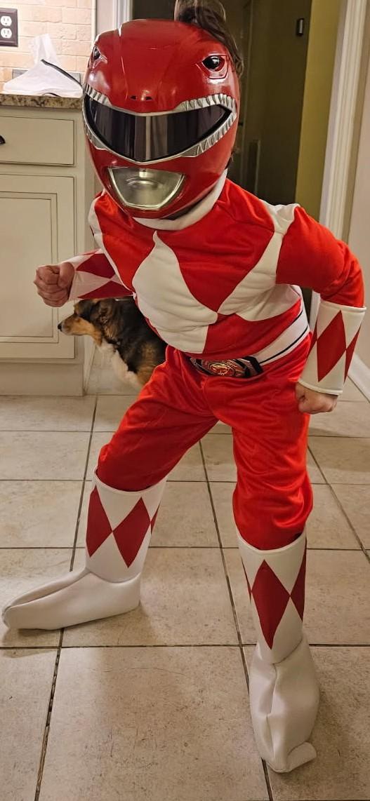 Finished Power Ranger helmet cosplay prop